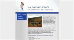 Desktop Screenshot of aonemaidservice.com